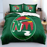 Minnesota Wild Hockey League Duvet Cover Quilt Case Pillowcases